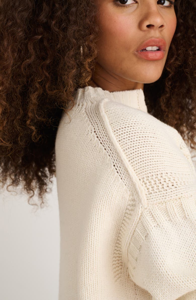 Alex Mill Drawstring Merino Wool Blend Sweater, Alternate, color, 