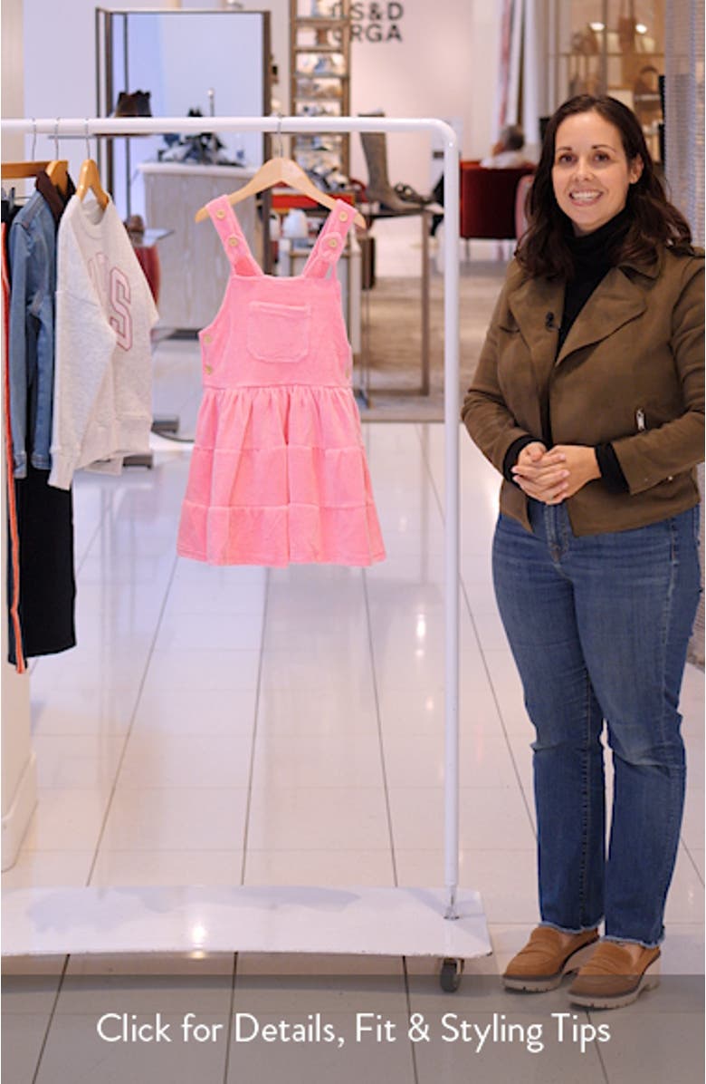 Kids' Waterfall Corduroy Dress, sales video thumbnail