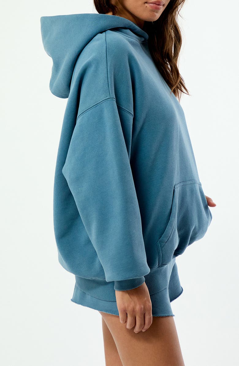 PacSun Core Washed Fleece Hoodie, Alternate, color, Dark Blue