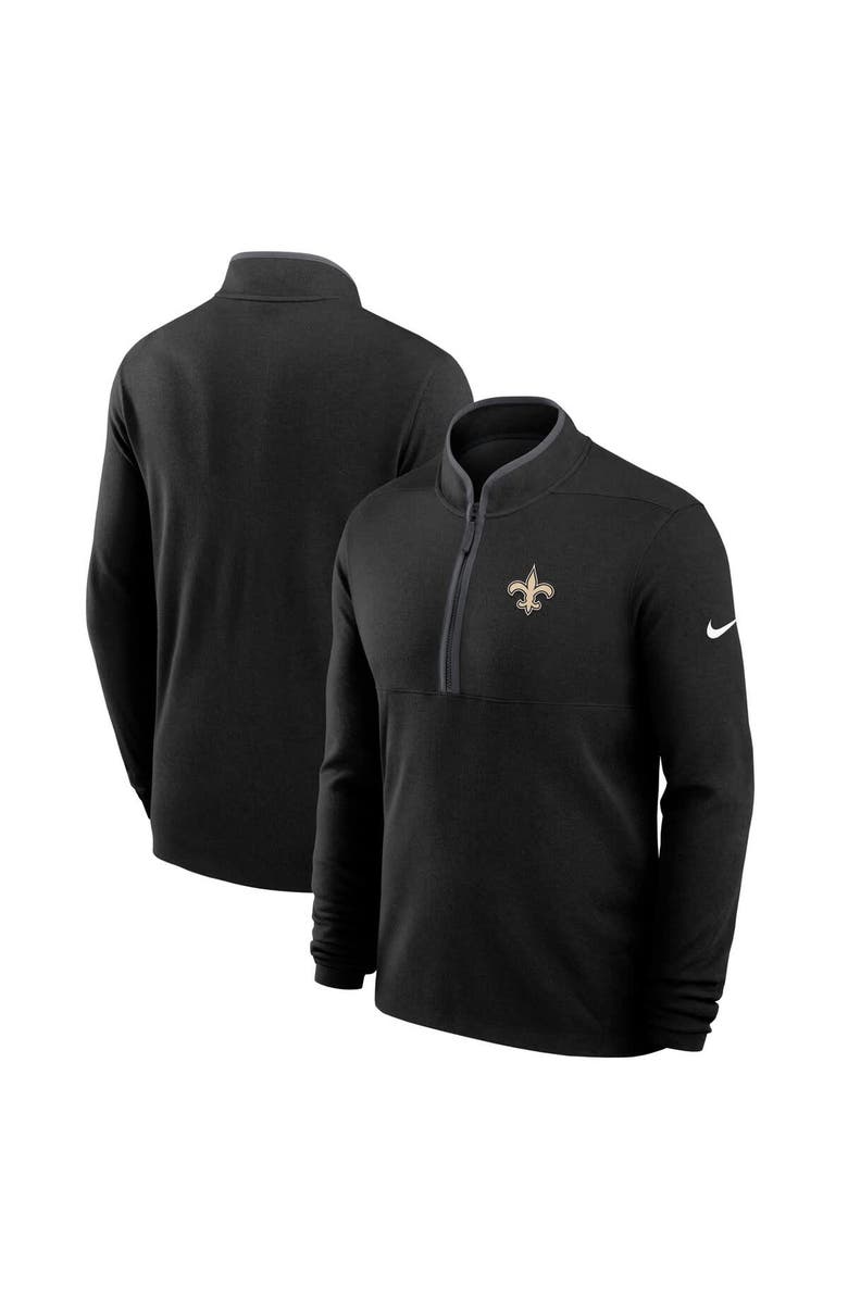 Nike Men's Nike Black New Orleans Saints Lightweight Victory Dri-FIT Half-Zip Pullover, Main, color, Black