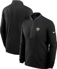 Nike Men's Nike Black New Orleans Saints Lightweight Victory Dri-FIT Half-Zip Pullover