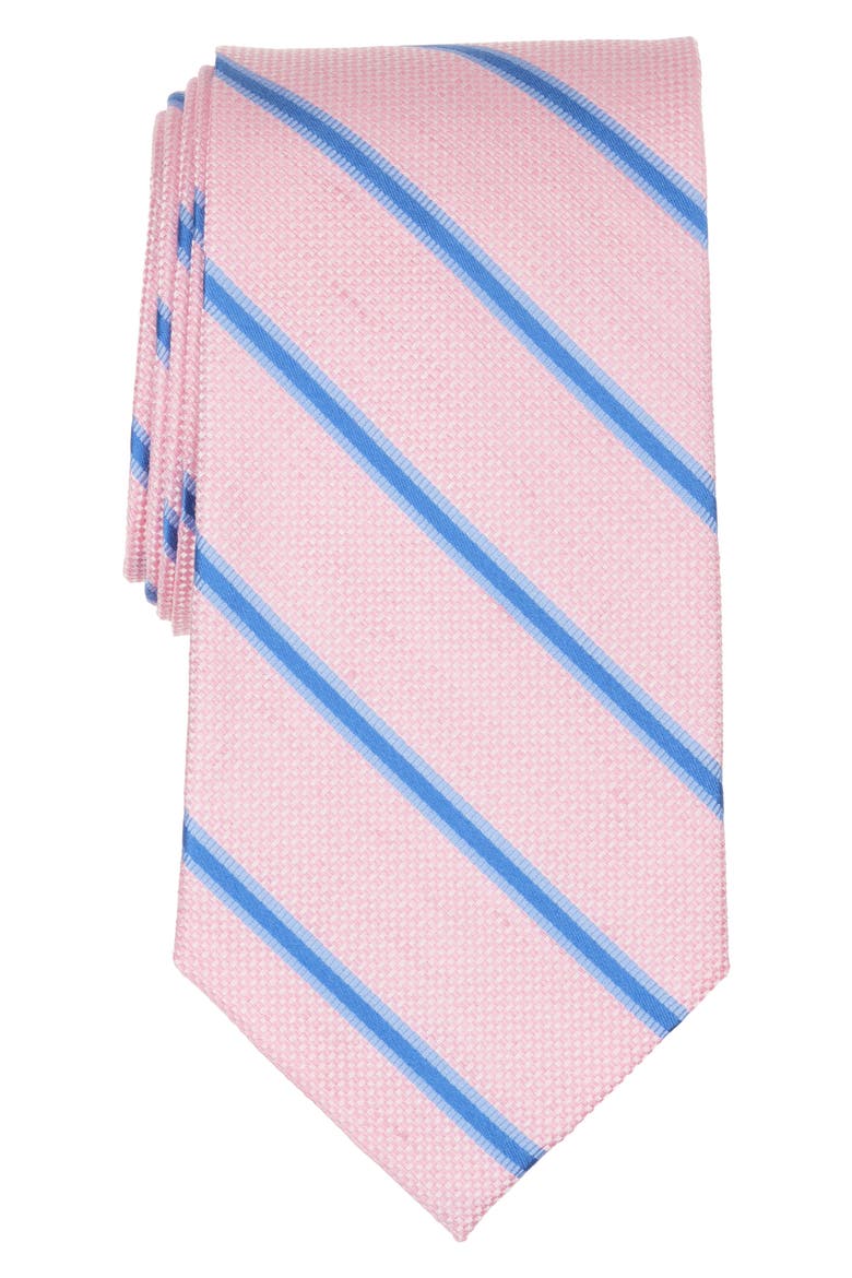 Framed Stripe Tie, Main, color, PINK