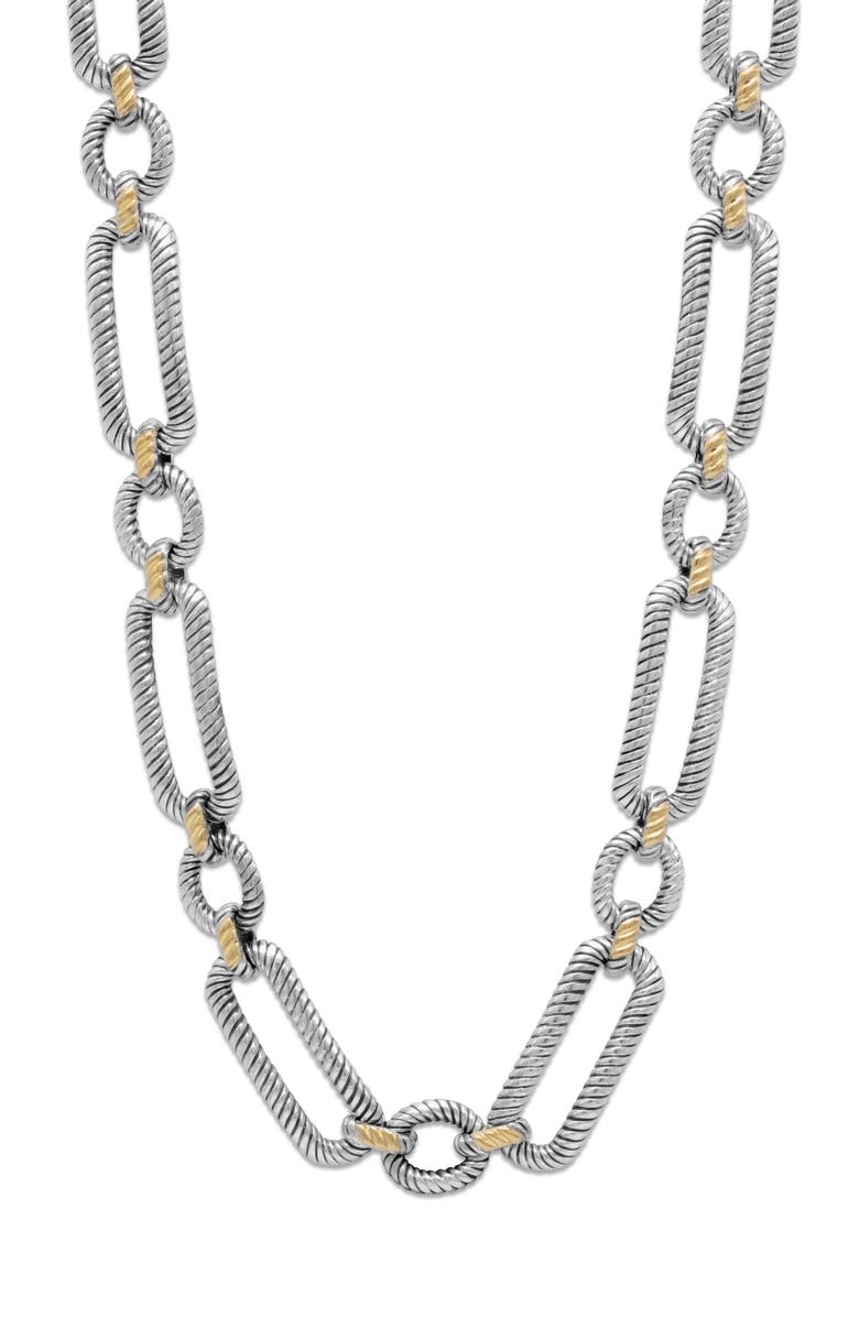SAMUEL B. Twisted Cable Paperclip Necklace, Main, color, 