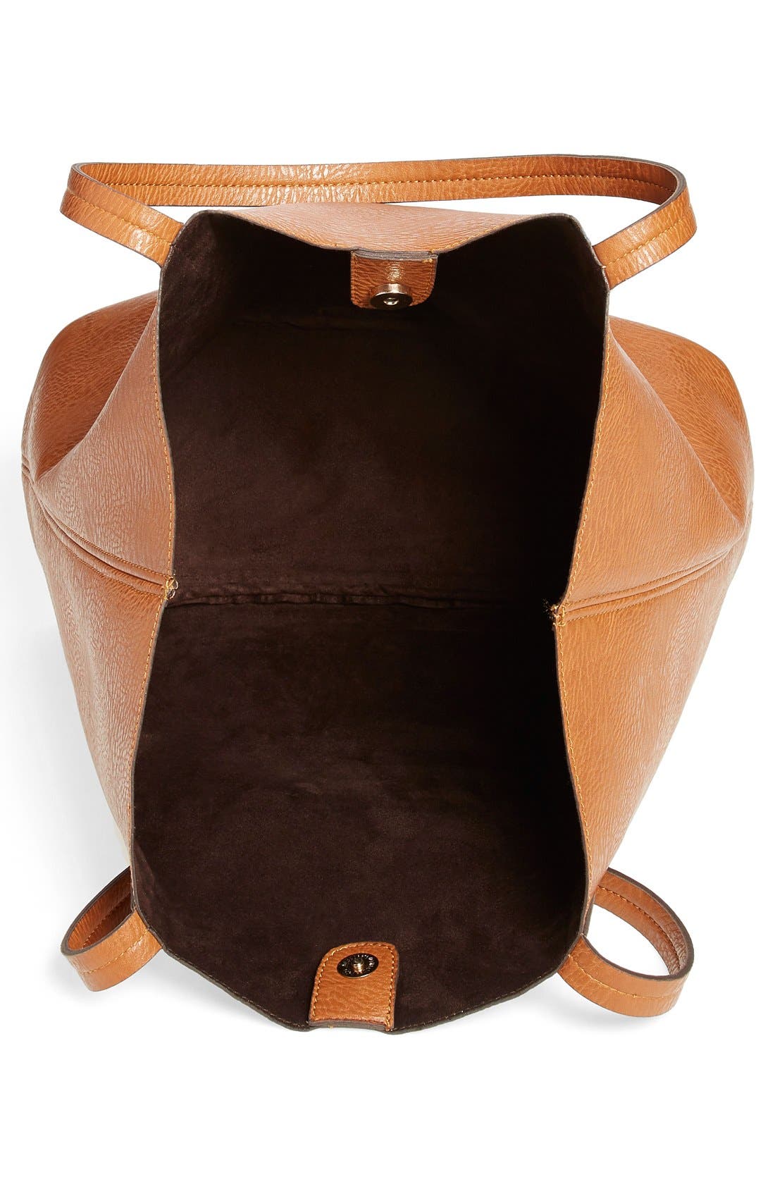 Faux Leather Pocket Tote, Alternate, color, COGNAC