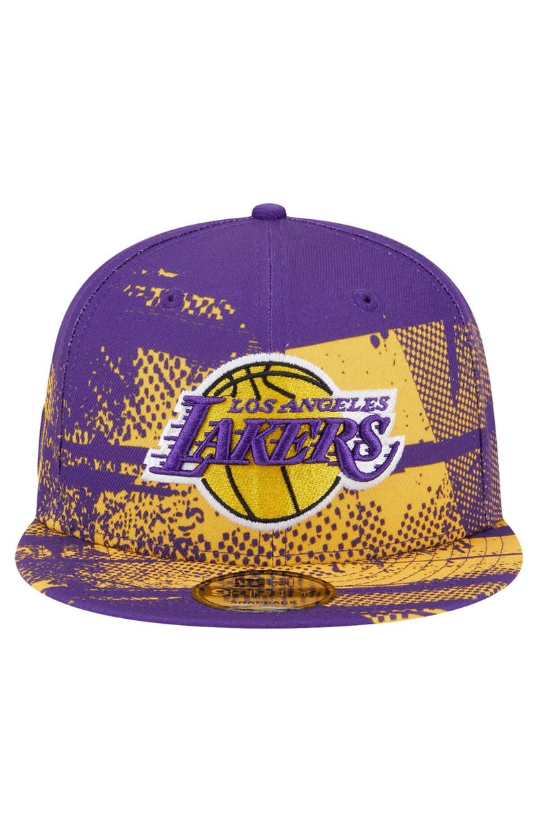 New Era Men's New Era Purple Los Angeles Lakers Tip-Off 9FIFTY Snapback Hat, Alternate, color, 