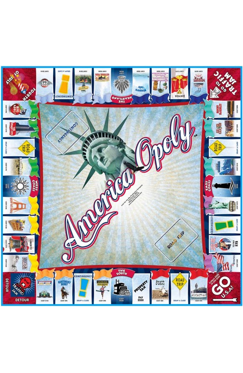 Late for the Sky Americaopoly Monopoly Board Game, Alternate, color, 