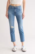 AG Isabelle High Waist Ankle Straight Leg Jeans