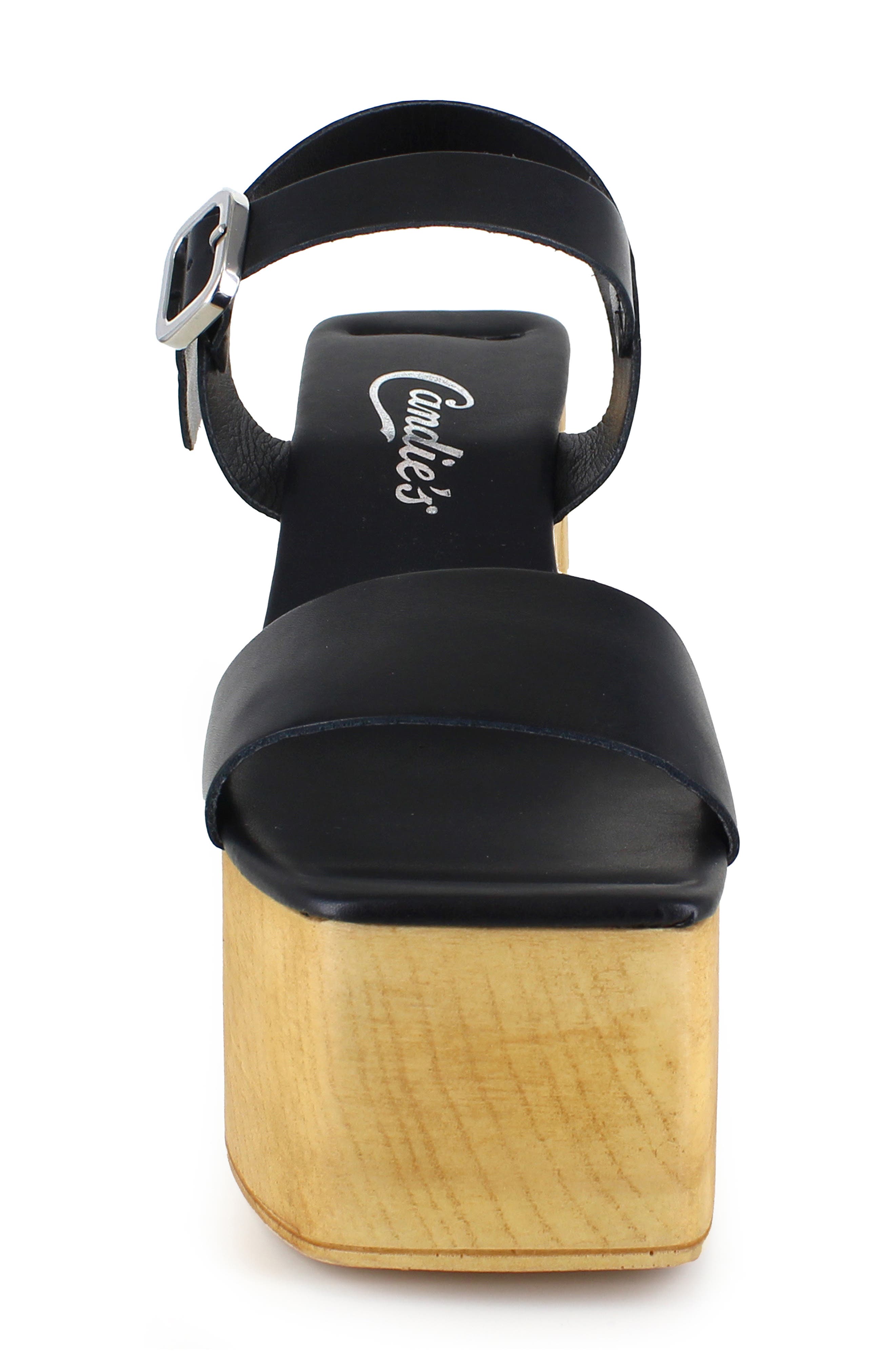 Candie's Sayloy Platform Sandal, Alternate, color, Black