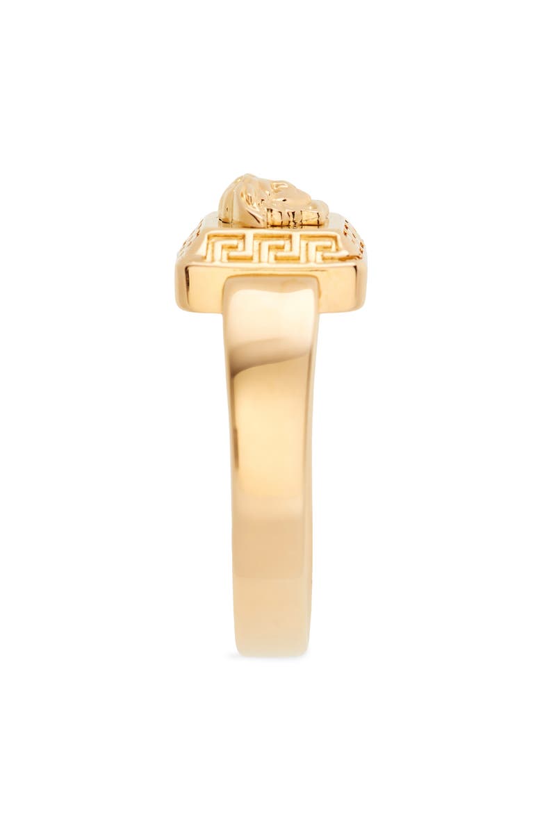 Versace Men's Medusa Square Signet Ring, Alternate, color,