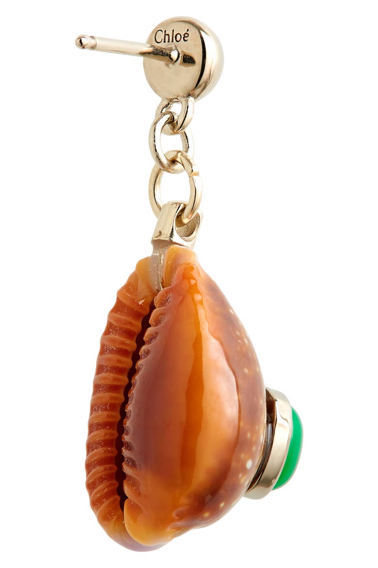 Lyv Small Shell Drop Earrings, Alternate, color, GOLD COLOR