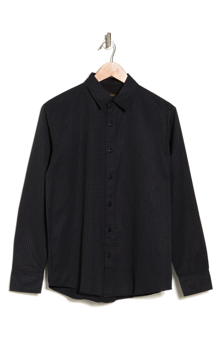 T.R. PREMIUM Dobby Long Sleeve Button-Up Shirt, Alternate, color,