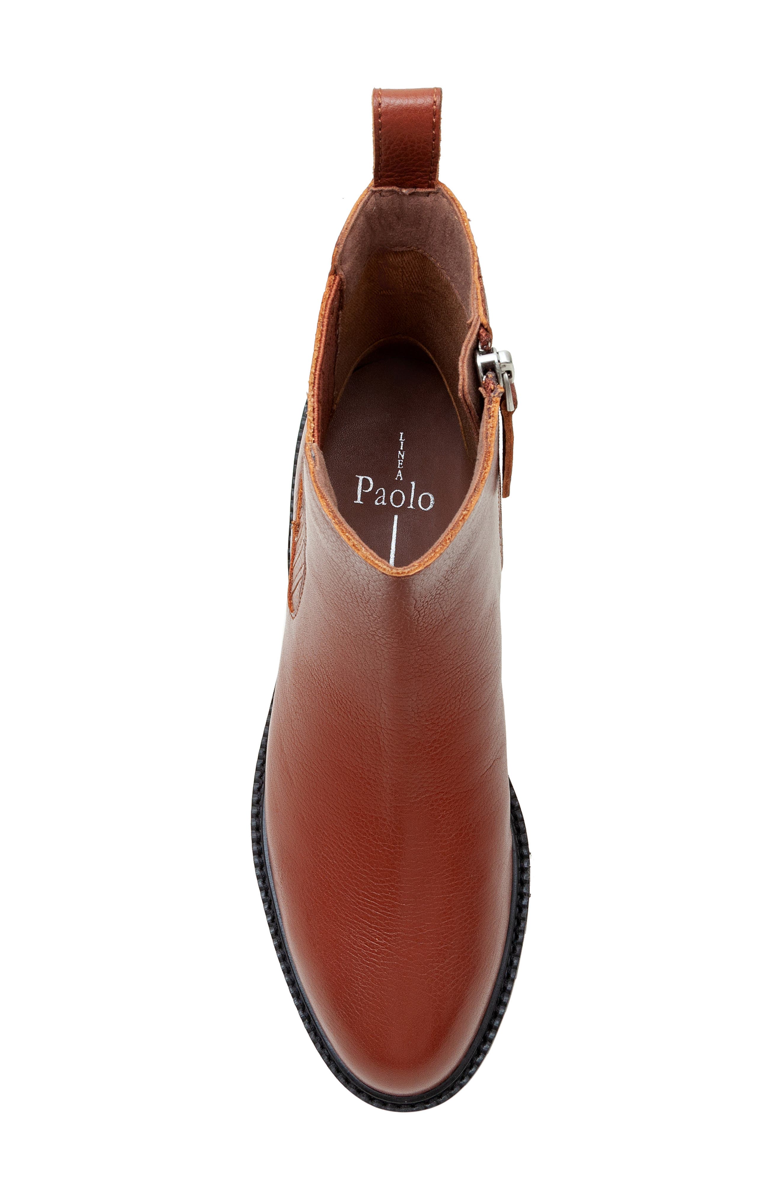 Linea Paolo Tessa Lug Bootie, Alternate, color, Cognac