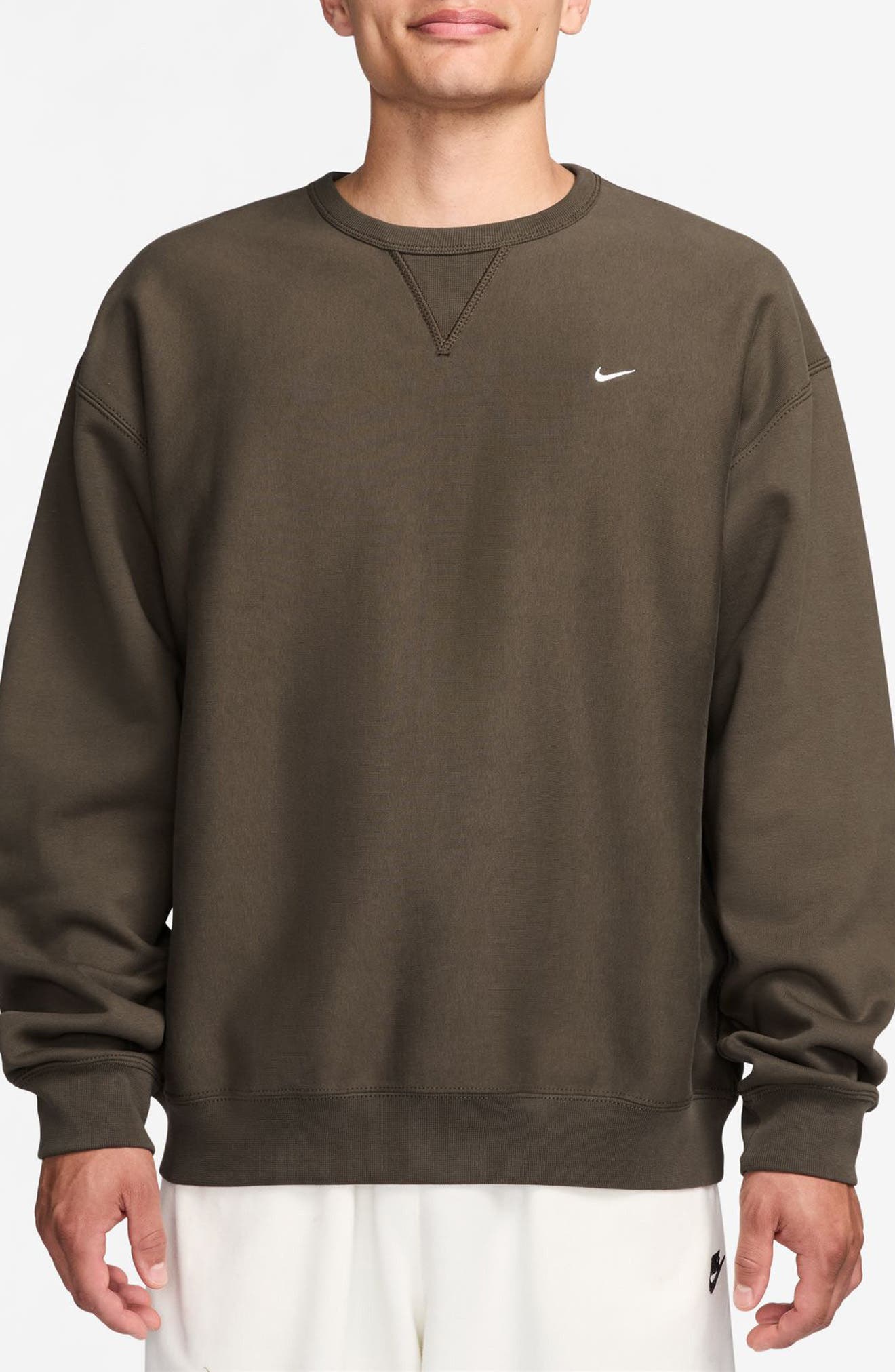 brown crewneck sweatshirt nike