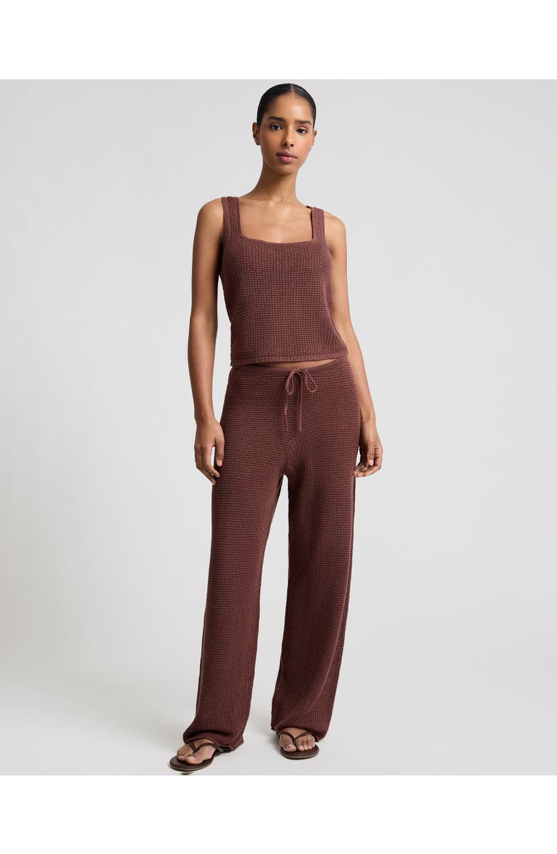 Onia Knit Drawstring Pant, Alternate, color, Brown