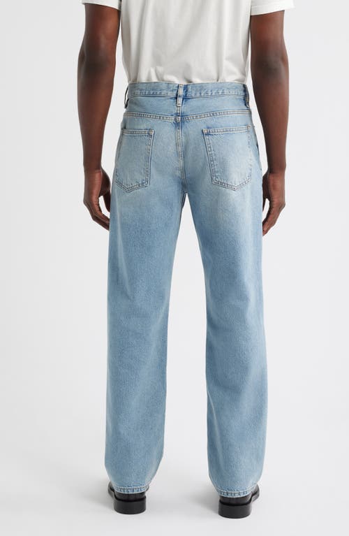 Frame Relaxed Fit Straight Leg Jeans In Momentum Blue In Blue