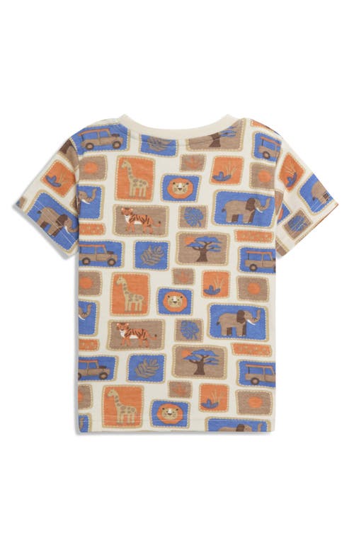 JOJO MAMAN BÉBÉ JOJO MAMAN BEBE SAFARI PRINT COTTON T-SHIRT & SHORTS SET