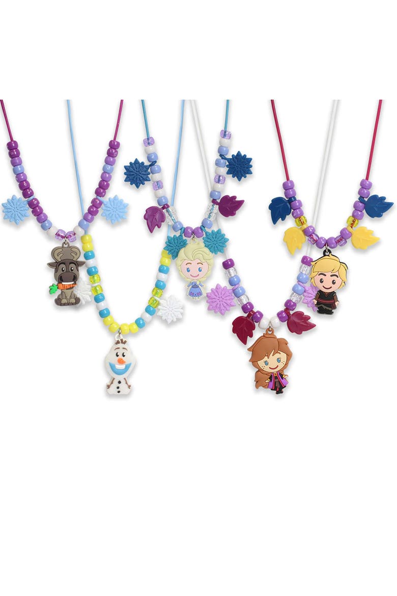 Frozen II DIY Necklace Activity Set with Charms & Beads, Kids Ages 3+, Alternate, color, Multicolored
