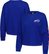 New Era Women's New Era  Royal Buffalo Bills Sport Night Thermal Long Sleeve Cropped T-Shirt