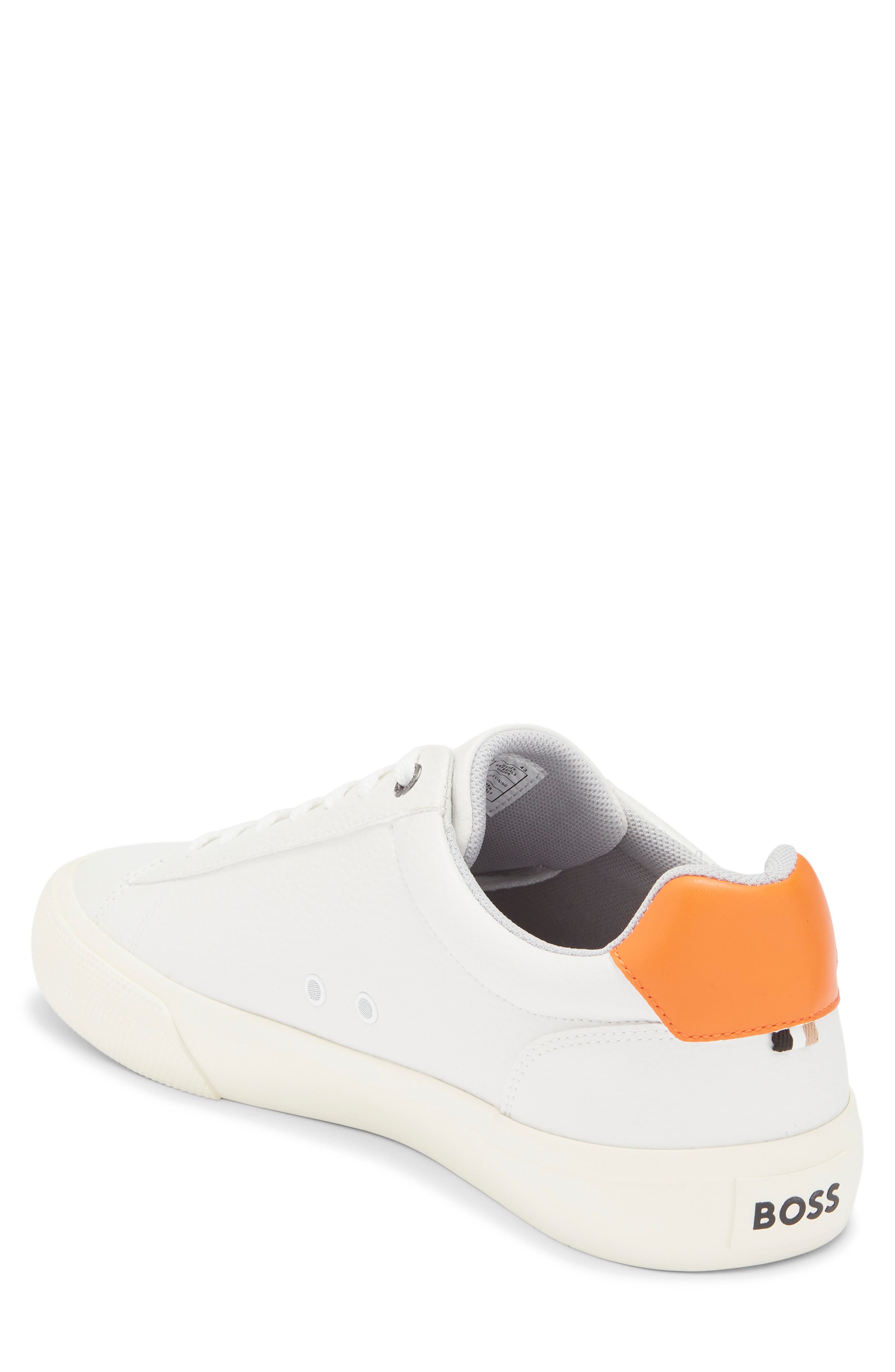BOSS Aiden Tenn Sneaker, Alternate, color, Open White