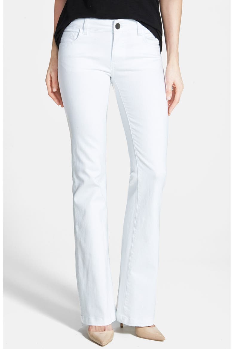'Chrissy' Flare Leg Jeans, Main, color, WHITE