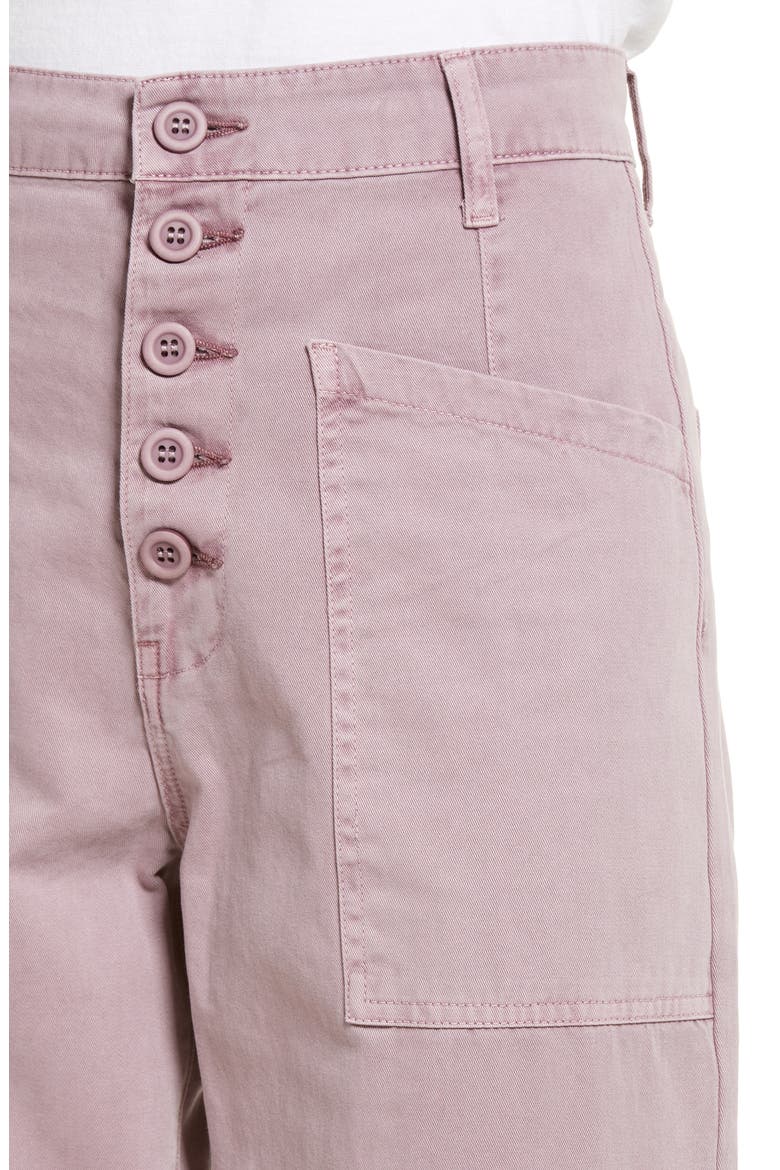 Tammy Button Fly High Waist Ankle Bootcut Jeans, Alternate, color, LILAC DUST