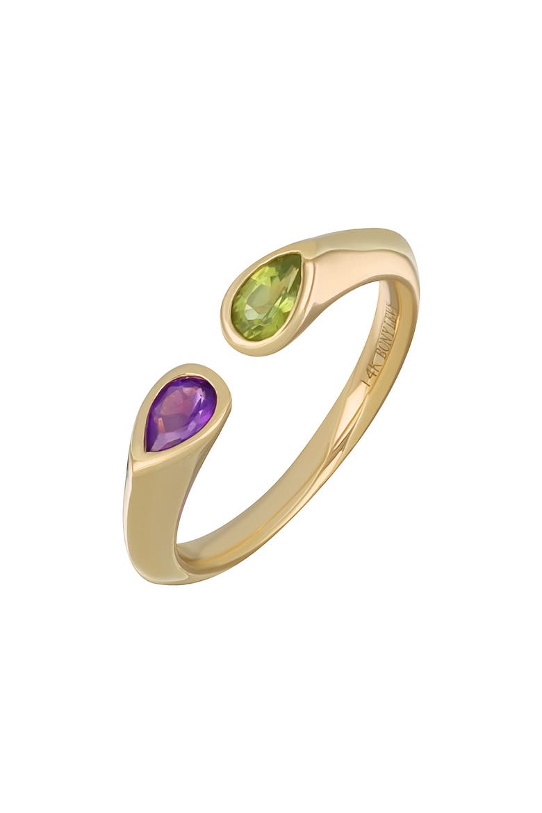 14K Gold BLC Mix Split Shank Ring, Main, color, 14KY