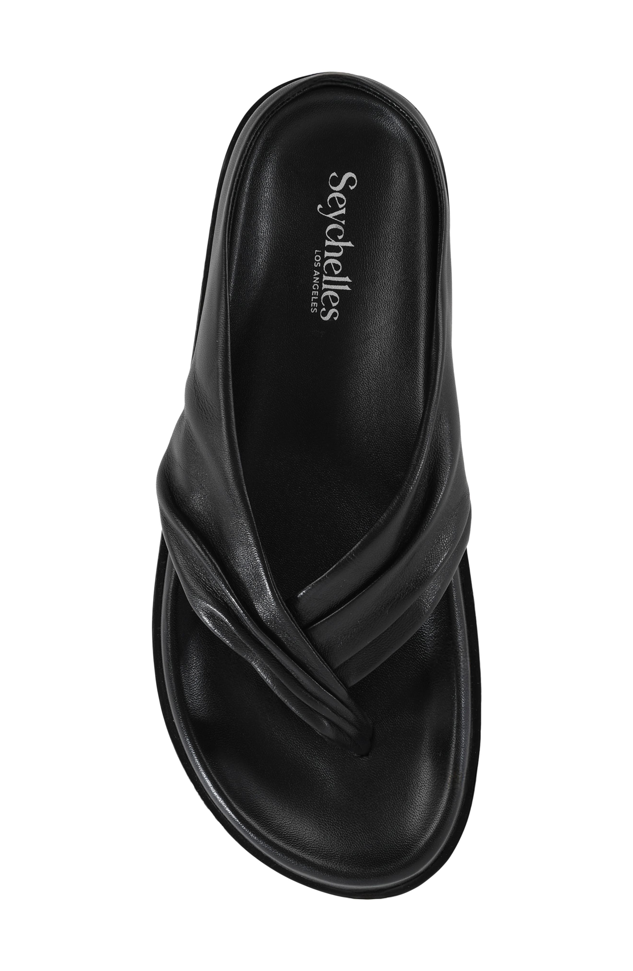 Seychelles Let It Be Flip Flop, Alternate, color, Black