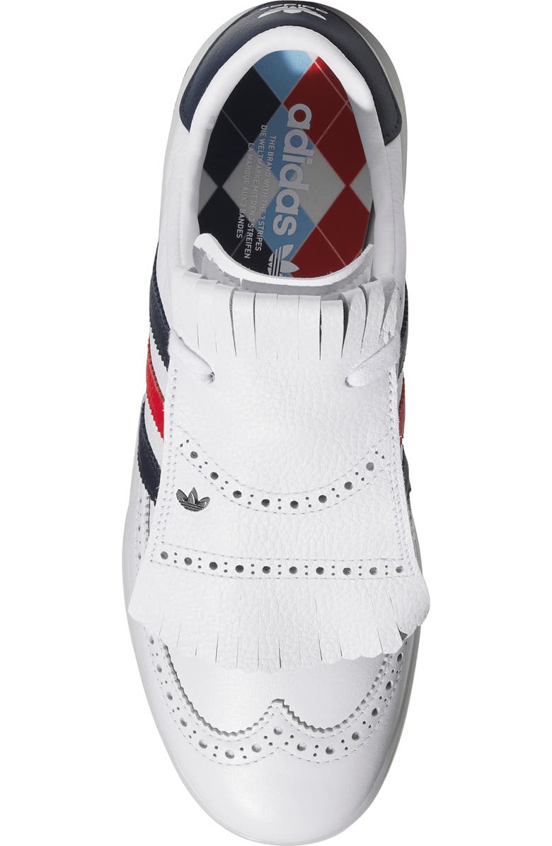 adidas Course Cup Spikeless Golf Sneaker, Alternate, color, White/ Night Indigo/ Scarlet