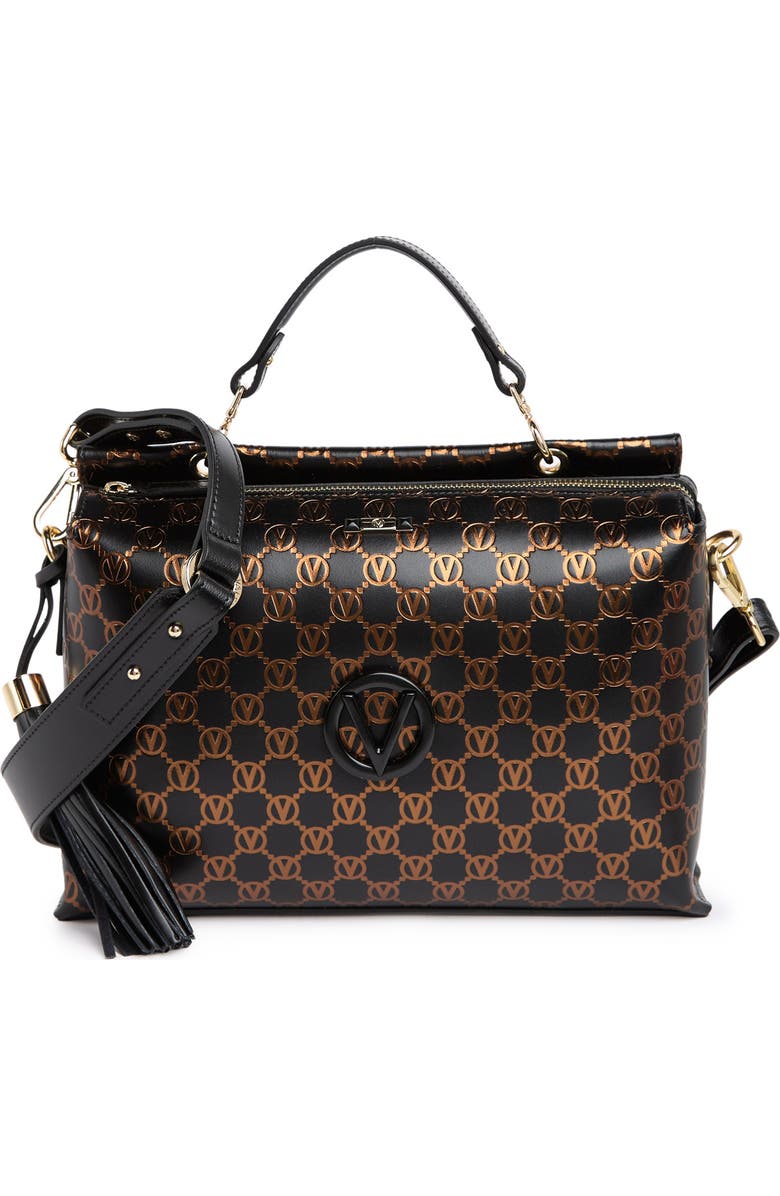 VALENTINO BY MARIO VALENTINO Bridget Leather Logo Monogram Crossbody Bag, Main, color,