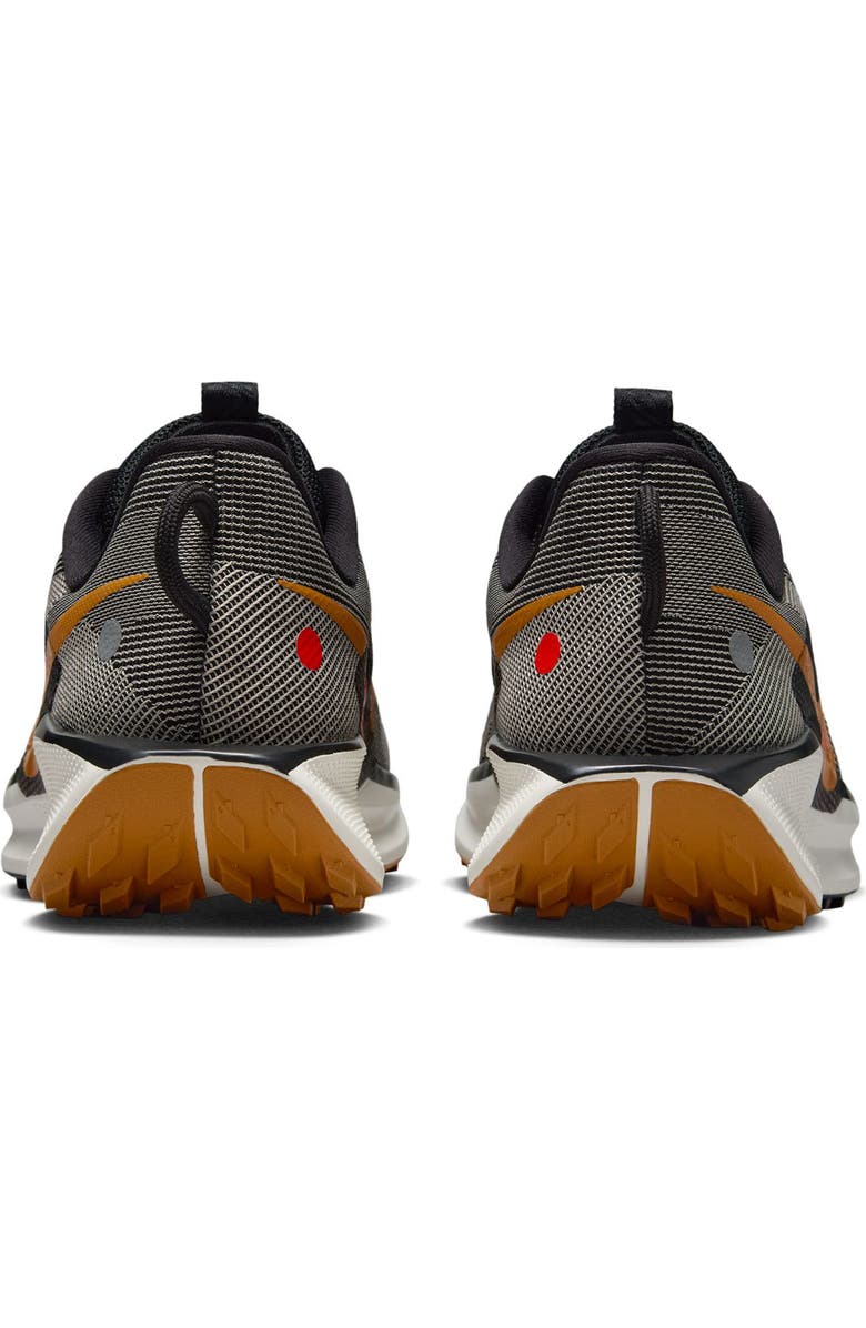 Nike ReactX Pegasus Trail 5 Running Shoe, Alternate, color, Black/ Desert Ochre