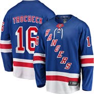 FANATICS Men's Fanatics Vincent Trocheck Blue New York Rangers Home Breakaway Player Jersey