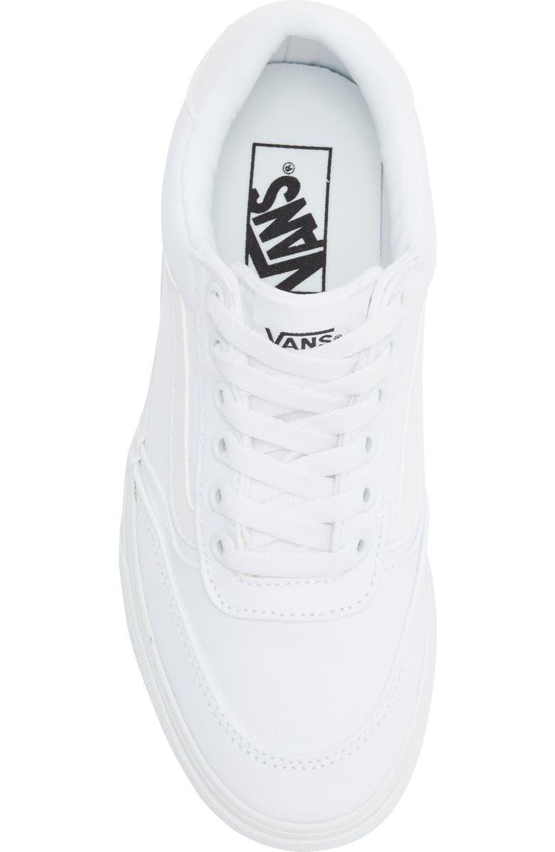 Vans Brooklyn Low Top Platform Sneaker, Alternate, color, Canvas White/White