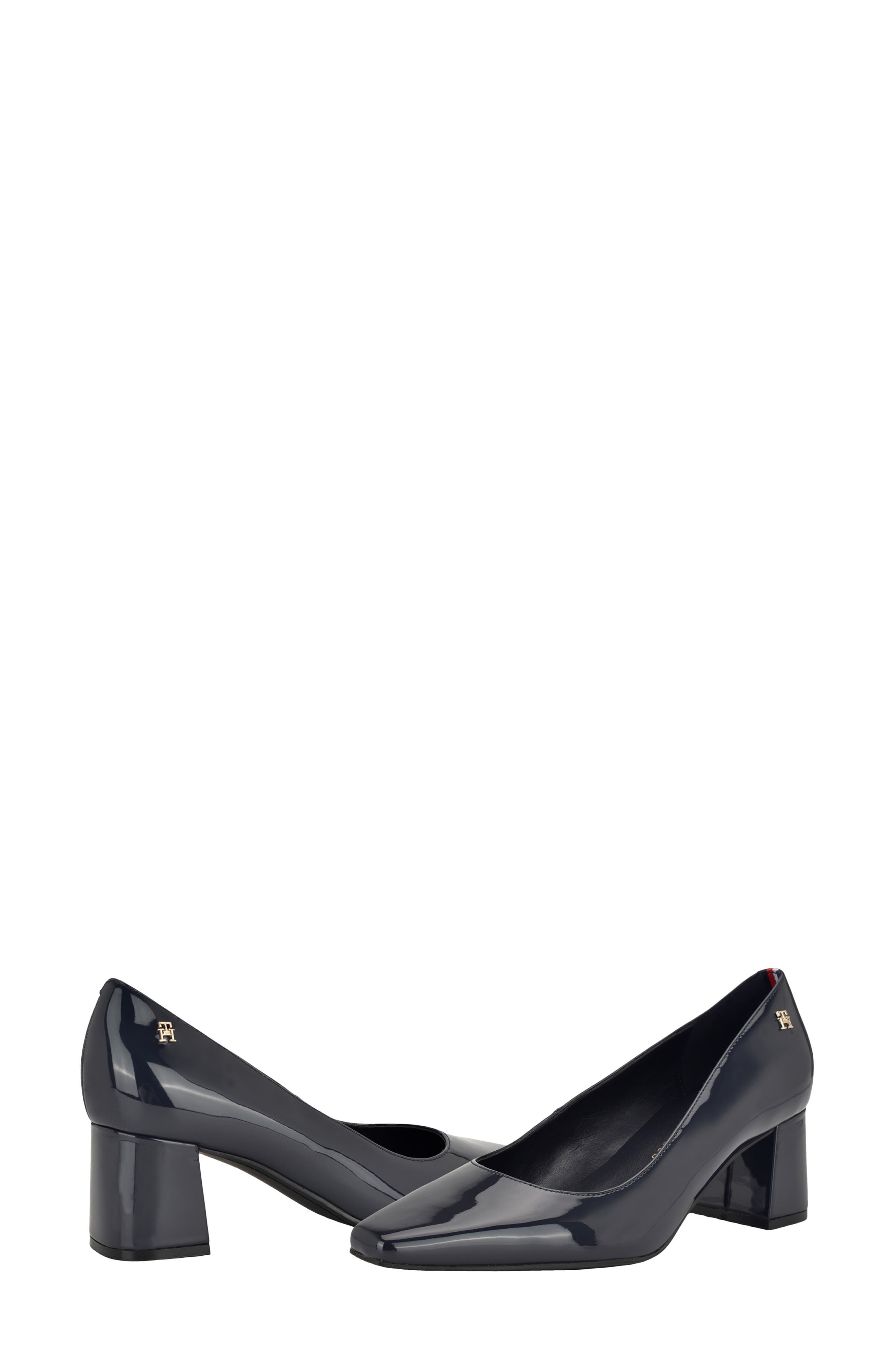 Opheili Block Heel Pump, Alternate, color, DARK BLUE
