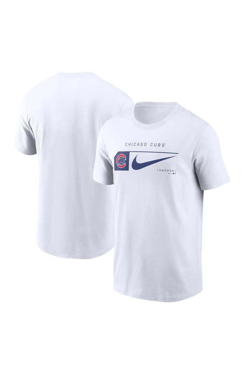 Nike Men's Nike White Chicago Cubs Team Swoosh Lockup T-Shirt, Alternate, color, 