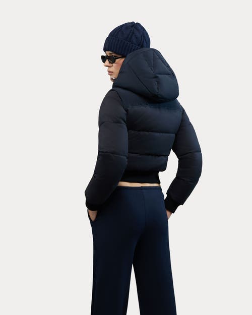 Alpenhaus Pariset Cropped Puffer Bomber With Detachable Sleeves In Black