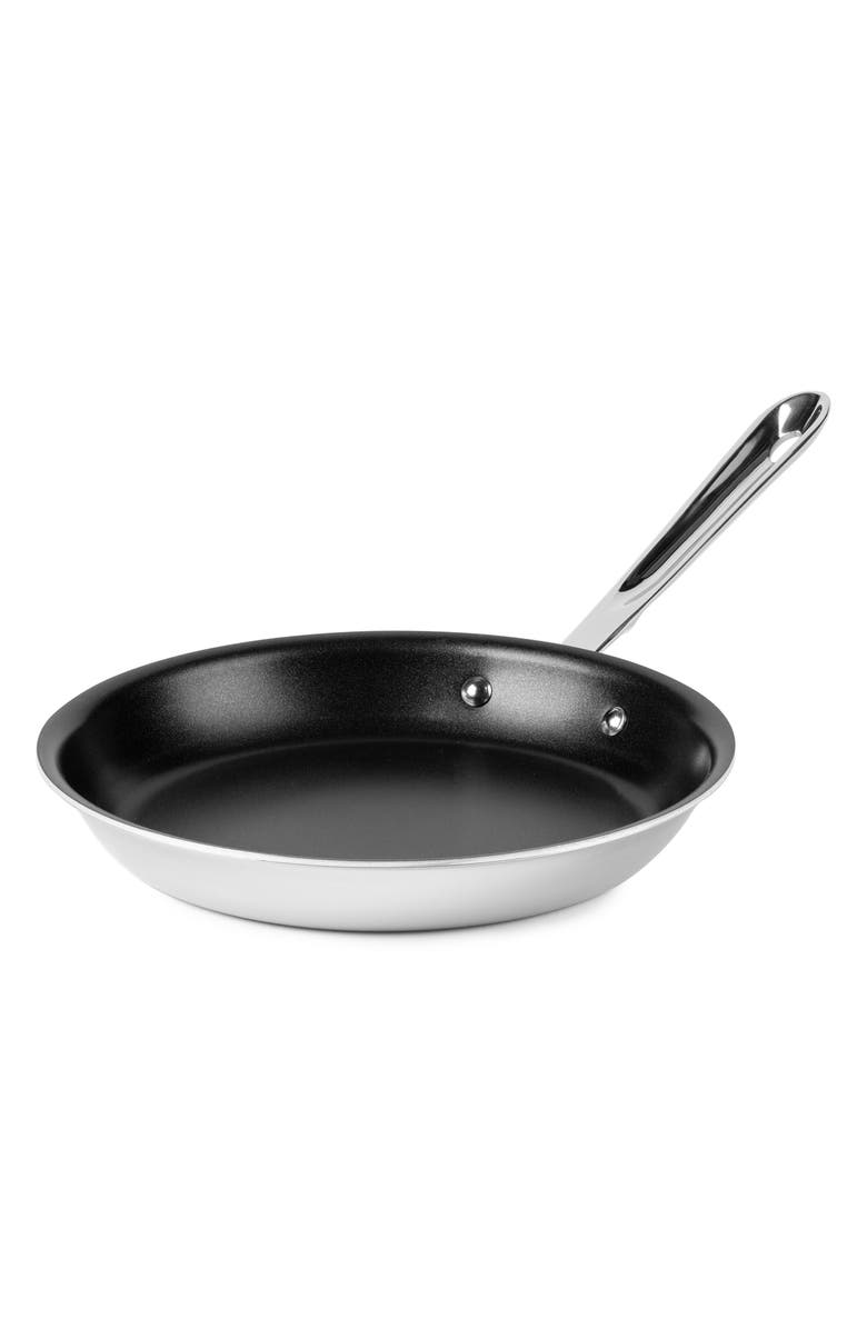 All-Clad D3 Pro 9-Inch Egg Perfect Pan, Main, color, Silver