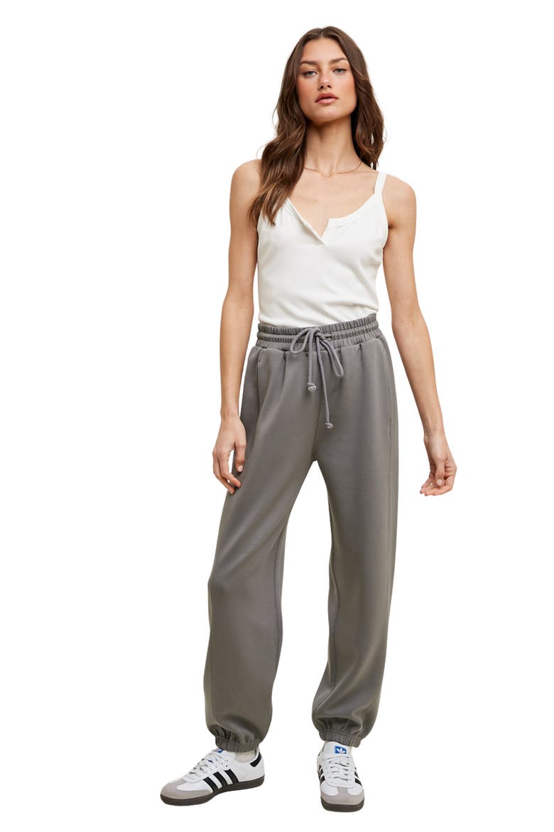 Scuba Knit Joggers, Alternate, color, CHARCOAL