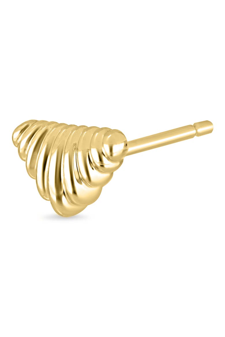 14k Gold Chevron Stud Earrings, Alternate, color, 14K YELLOW GOLD