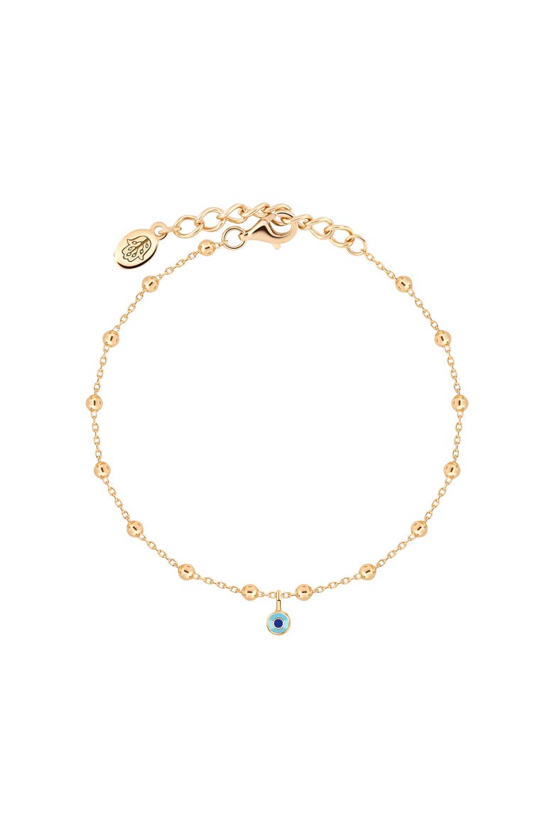 Energetic Elevation Evil Eye Bracelet, Main, color, Gold