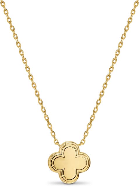 Clover Necklace in Gold Plated Sterling Silver