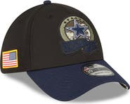 New Era Men's New Era Black/Navy Dallas Cowboys 2022 Salute To Service 39THIRTY Flex Hat