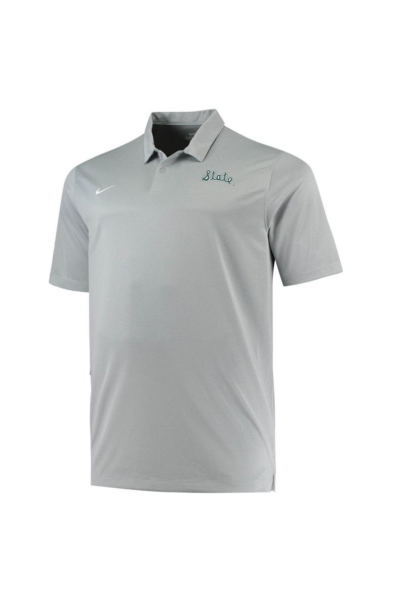 Nike Men's Nike Heathered Gray Michigan State Spartans Big & Tall Performance Polo, Alternate, color, 