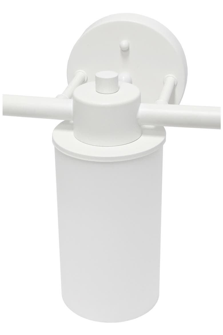 Three Light Opaque Glass Shade Vanity Light, Alternate, color, WHITE