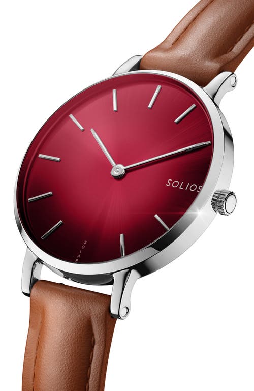 Solios Watches The Solar Mini | Red Dial