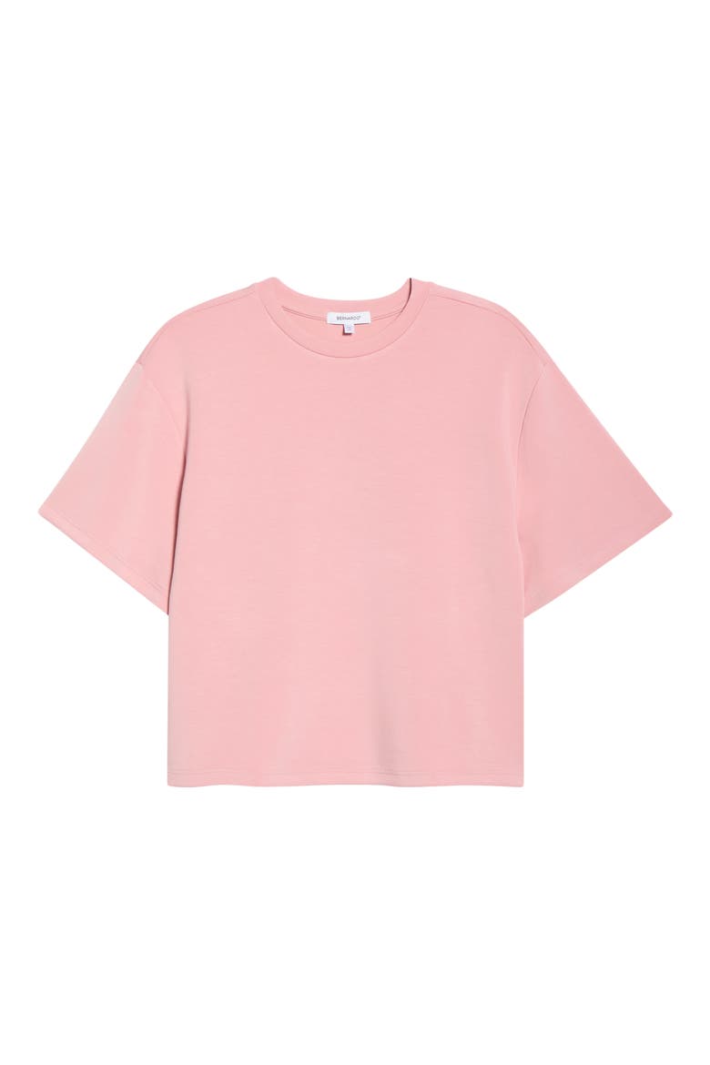 Tie Waist Sweatpants With Piping, Alternate, color, BLUSH