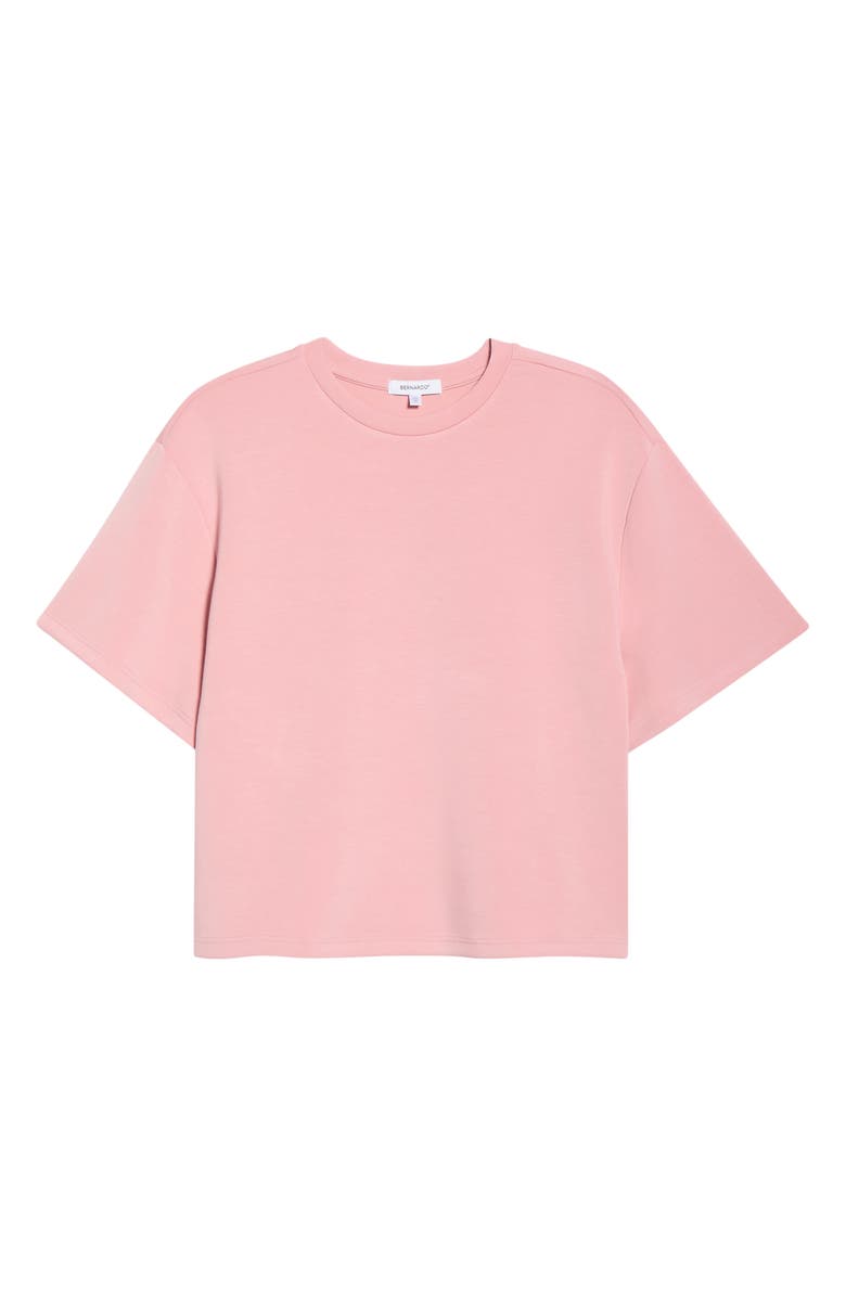 Bernardo Tie Waist Sweatpants With Piping, Alternate, color, Blush
