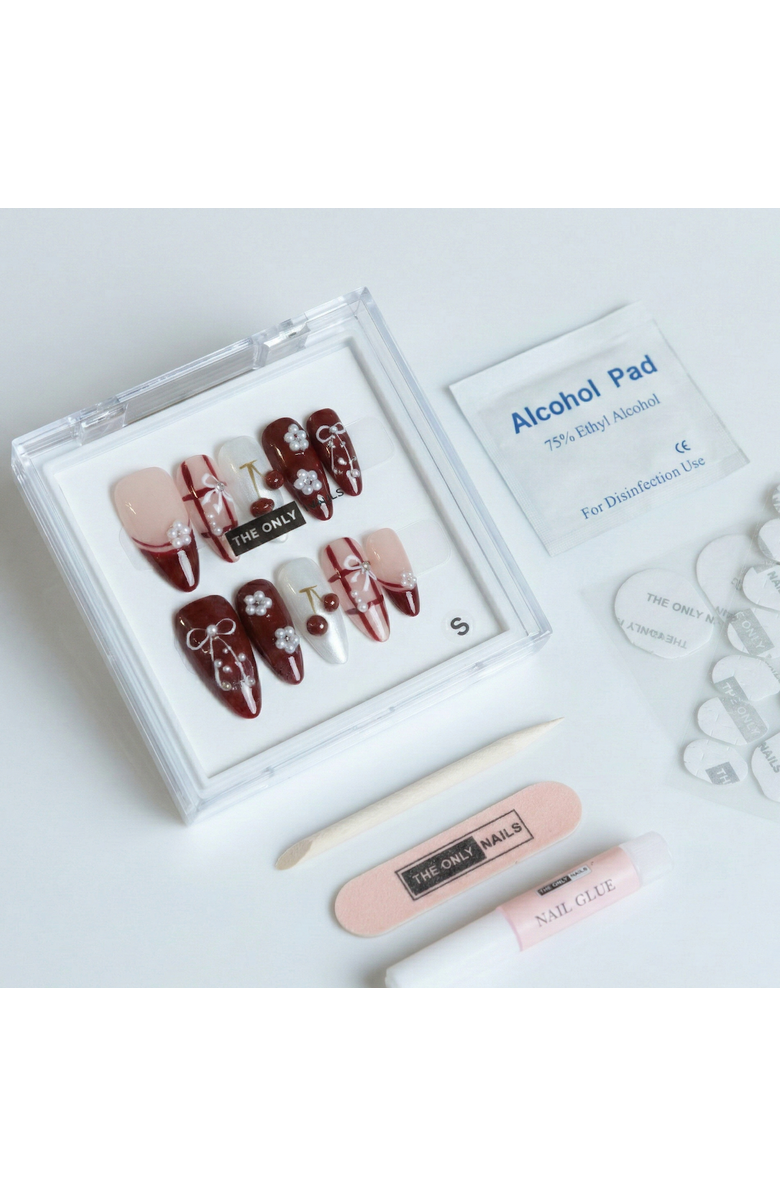 The Only Nails Cherry Basket - Nail Set, Alternate, color, Red, Nude, Pearl