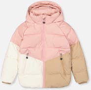 Deux par Deux Girl Color Block Fleece Lined Insulated Winter Jacket