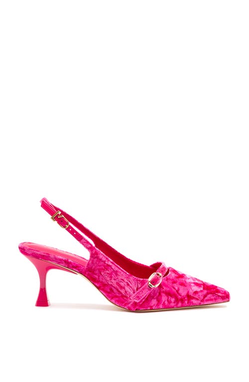 Shop Larroude Larroudé Ines Pump In Shocking Pink