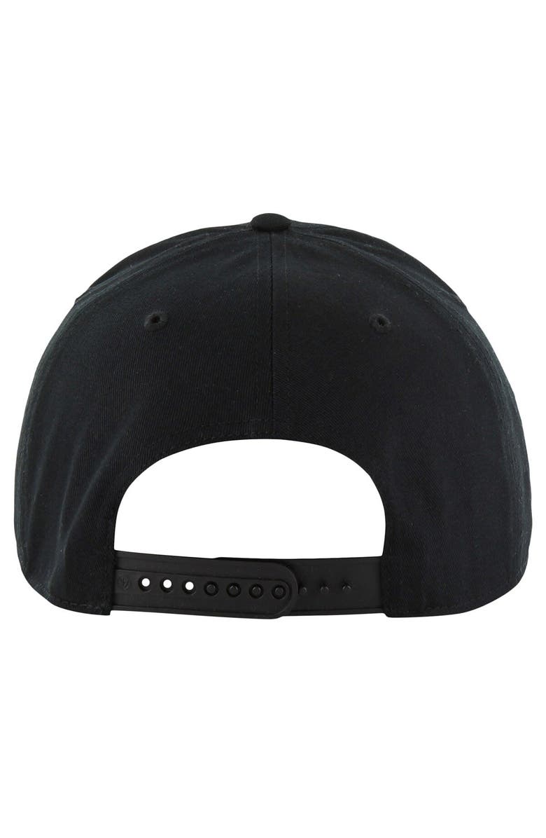 '47 Men's '47  Black Brooklyn Nets Overhand Logo Hitch Adjustable Hat, Alternate, color, 